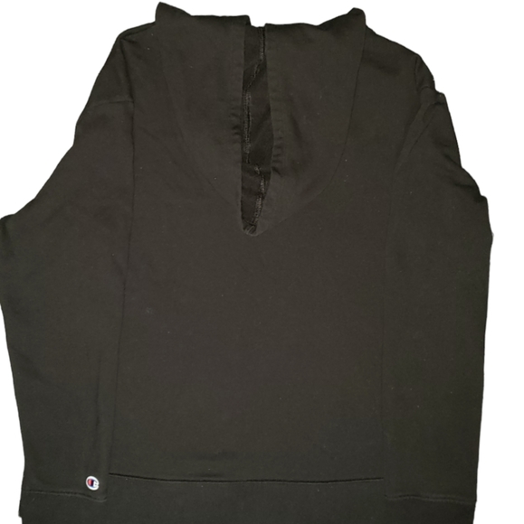 Champion Women's Hooded Pullover Sweater Black and White - Picture 2 of 8